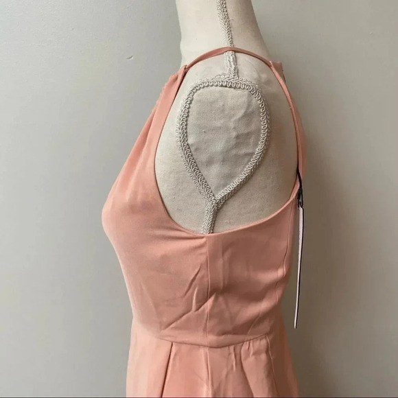 Shona Joy Core High Neck Ruched Maxi Dress Dusty Pink Size 6 NWT Formal - Picture 9 of 15